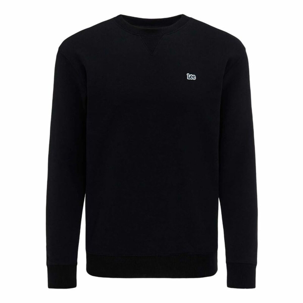 Men’s Sweatshirt without Hood Lee Plain Crew Black L