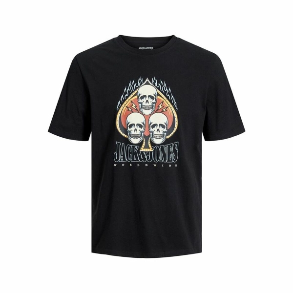 Child's Short Sleeve T-Shirt Jack & Jones Jorheavens Black 152