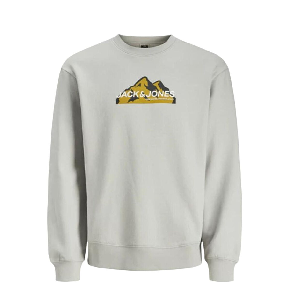 Men’s Sweatshirt without Hood Jack & Jones SWEAT CREW NECK 12262094 Grey M